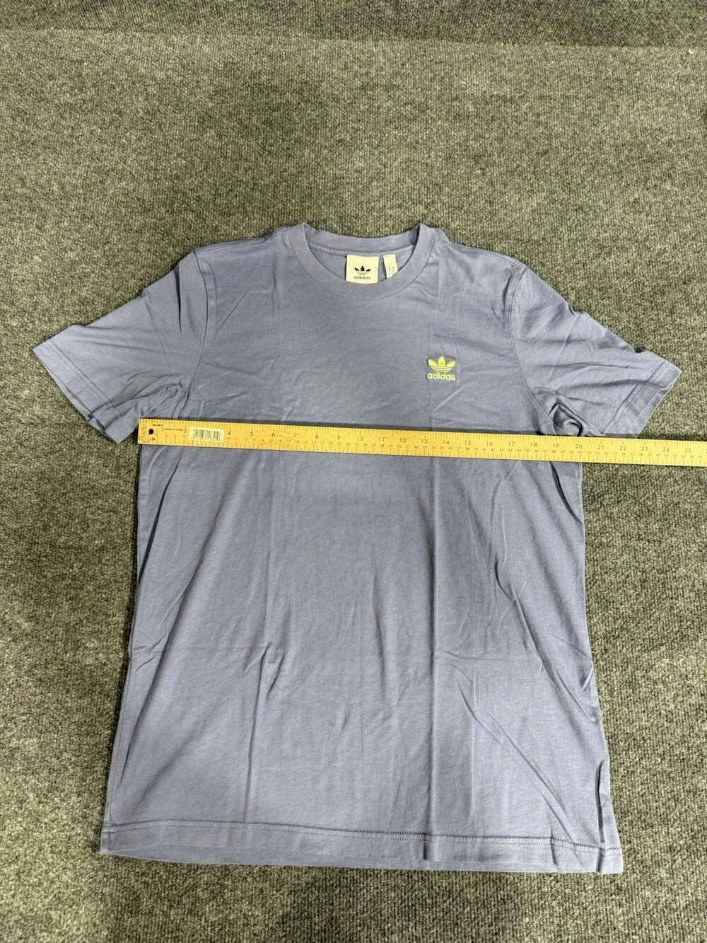Adidas Originals Trefoil Logo T Shirt Blue Mens Medium Short Sleeve Cotton Tee